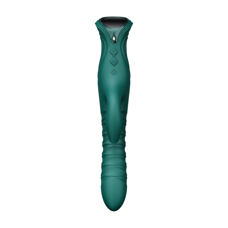 ZALO MOSE 2 – Rabbit Thrusting Vibrator – Groen - Afbeelding 4