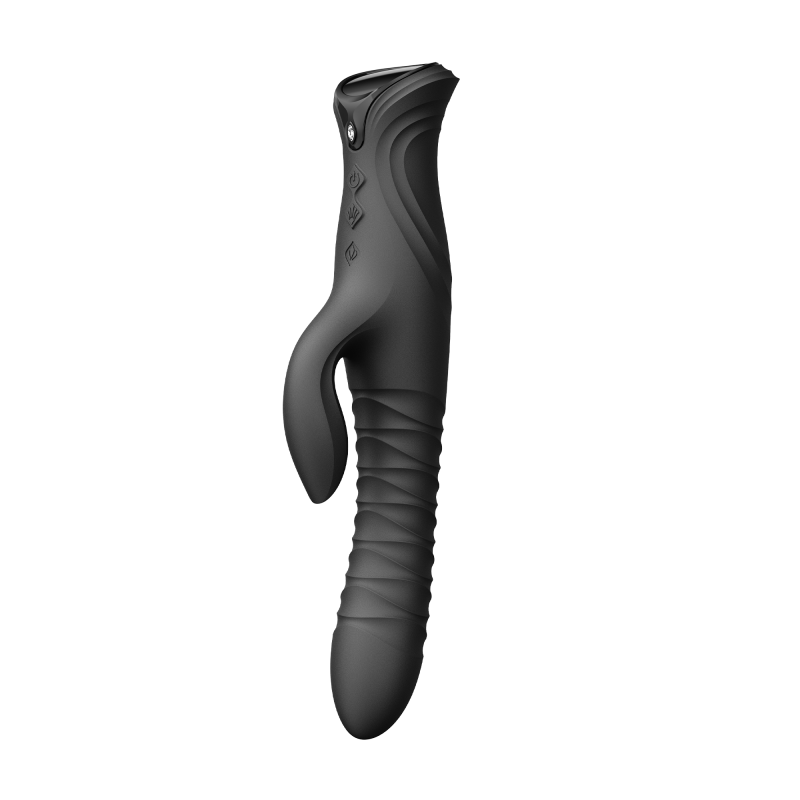 ZALO- Mose 2 - Rabbit Thrusting Vibrator - Zwart - Afbeelding 5