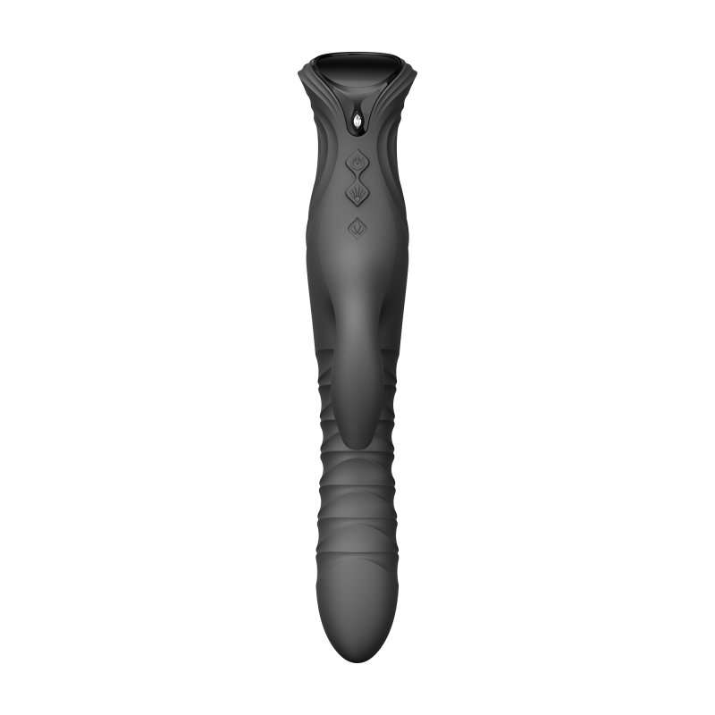 ZALO- Mose 2 - Rabbit Thrusting Vibrator - Zwart - Afbeelding 6