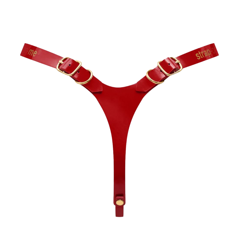 Strap-On-Me - Kunstleren Harnas Fabulous - One Size - Rood Glanzend - Afbeelding 3