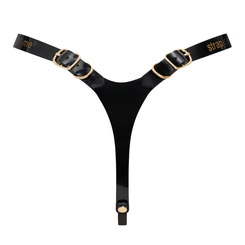 Strap-On-Me - Kunstleren Harnas Fabulous - One Size - Zwart Glanzend - Afbeelding 3