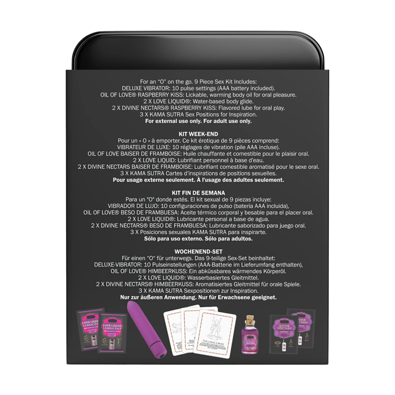 Kama Sutra - Weekender Kit – Raspberry Kiss – Geschenkset - Afbeelding 3