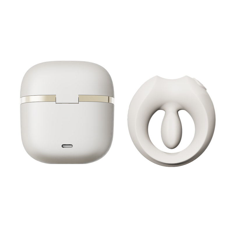 ZALO- Apis - Vibrerende Ring voor Koppels, App Bediend - Ivoor Wit - Afbeelding 9