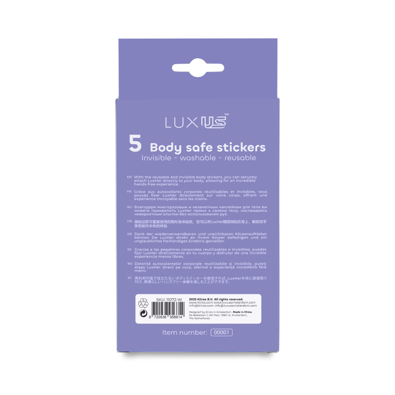 LUXUS – Zelfklevende Stickers – Set van 5 stuks – Transparant - Afbeelding 4