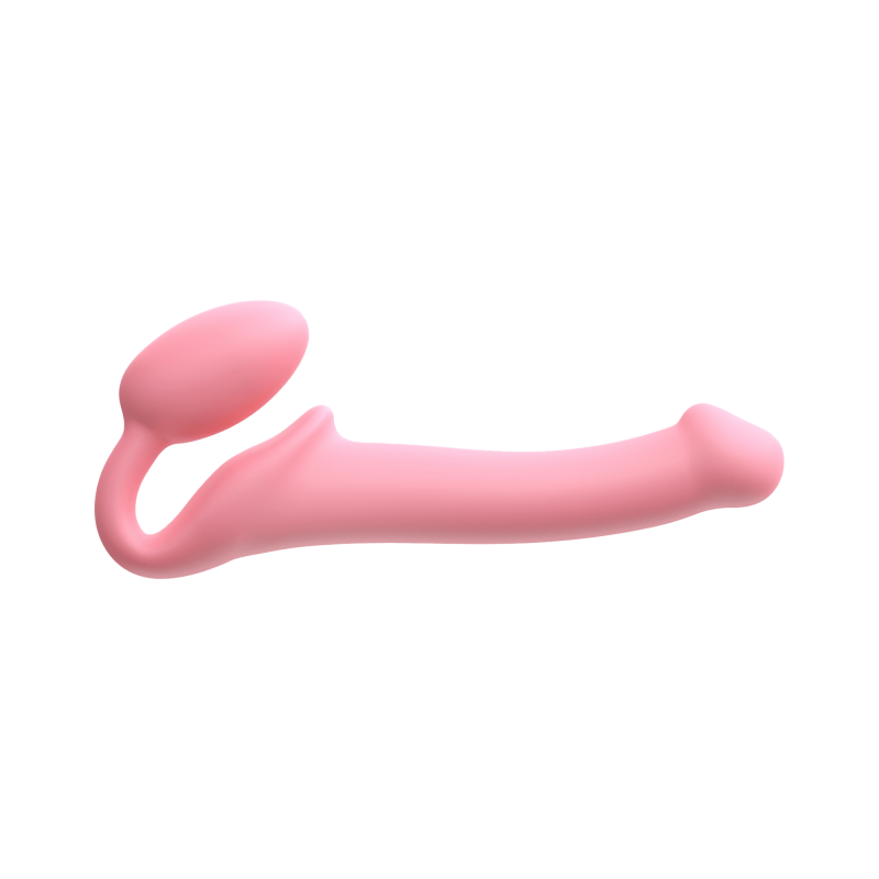 Strap-On-Me - Semi-Realistische Buigbare Strap-On Dildo Maat M - Roze - Afbeelding 2