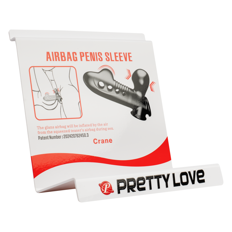 Pretty Love - Airbag Penis Sleeve Slatwall Display - Wit - Afbeelding 3
