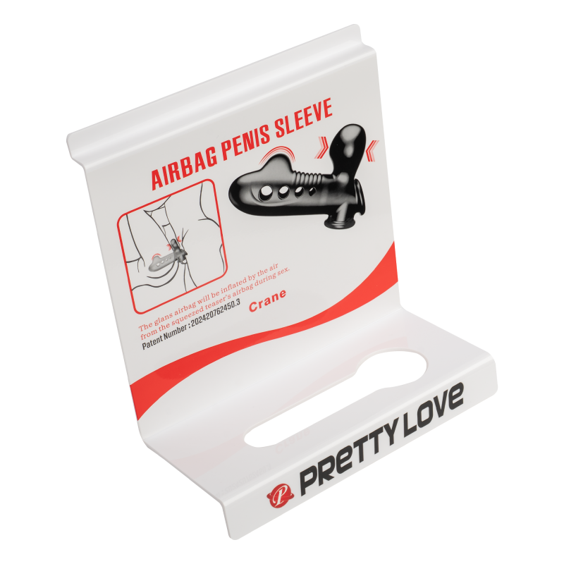 Pretty Love - Airbag Penis Sleeve Slatwall Display - Wit - Afbeelding 2