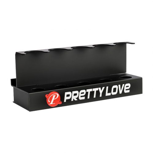 Pretty Love - Slatwall Display voor 5 stuks speelgoed - Zwart