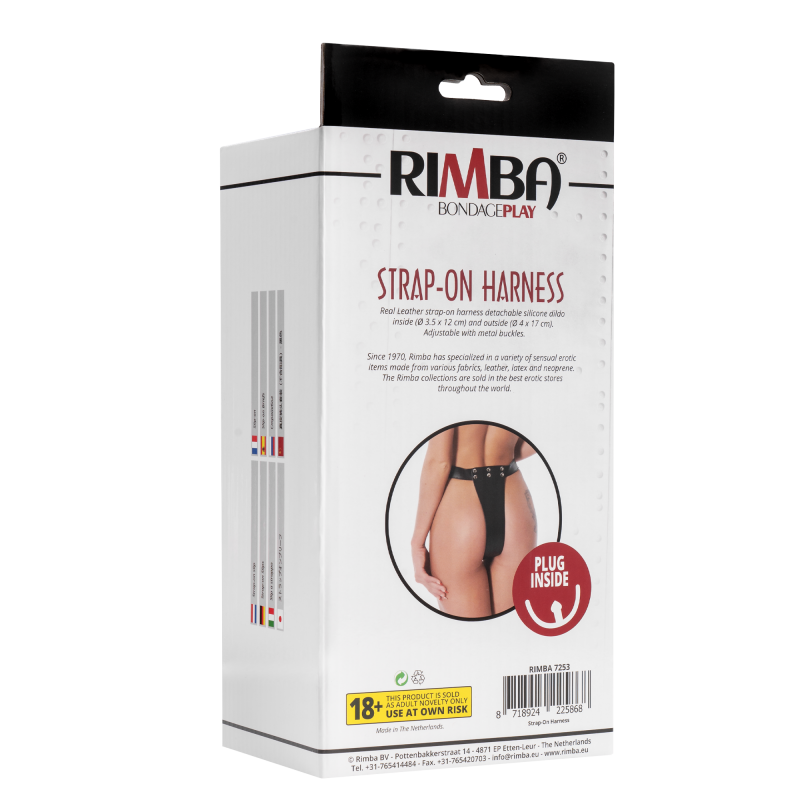 Rimba - Voorbind slip met dildo (3,5 x 12 cm.) naar binnen en (4x17 cm)naar buiten - Afbeelding 11
