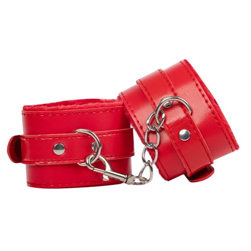 TieMeUp - Handboeien van zacht bont - Rood