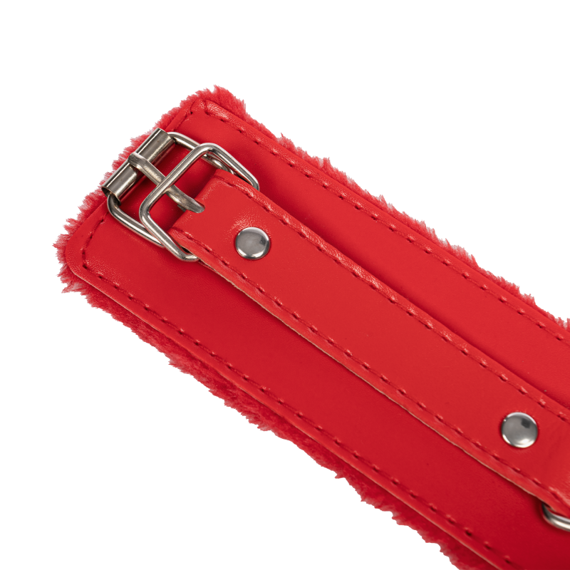 TieMeUp - Handboeien van zacht bont - Rood - Afbeelding 6