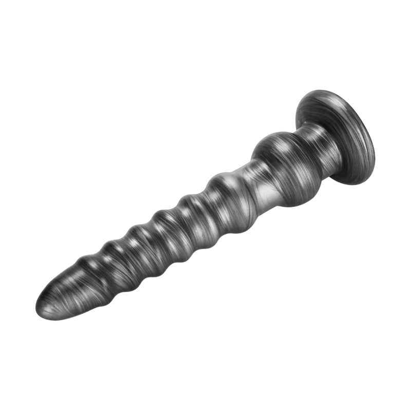 LoveToy - Kingsize Vibrerende Vibrax Slider 32 cm - Zilver - Afbeelding 5