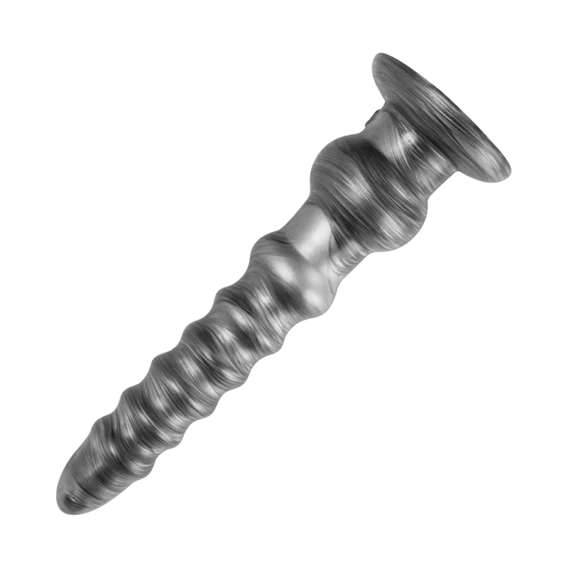 LoveToy - Kingsize Vibrerende Vibrax Slider 32 cm - Zilver - Afbeelding 6
