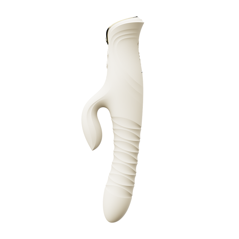 ZALO- Mose 2 - Rabbit Thrusting Vibrator - Ivoor Wit - Afbeelding 3