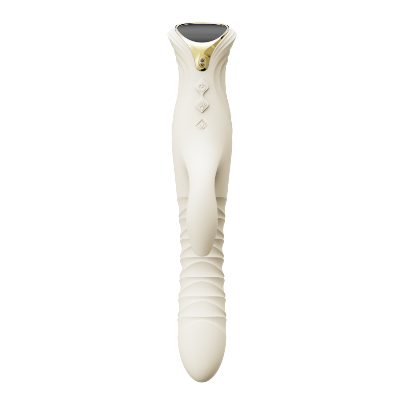 ZALO- Mose 2 - Rabbit Thrusting Vibrator - Ivoor Wit - Afbeelding 5