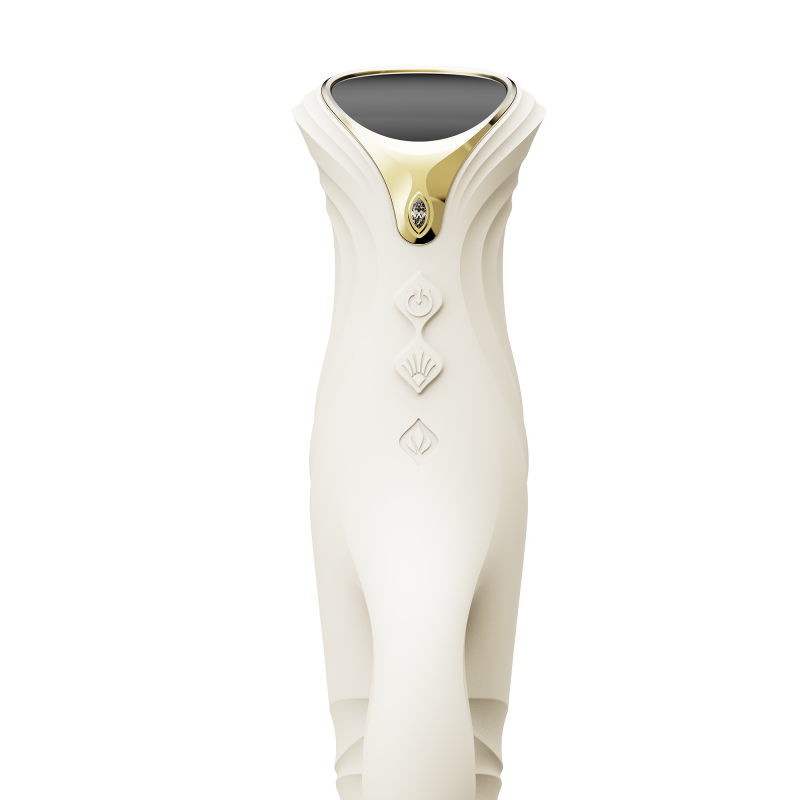 ZALO- Mose 2 - Rabbit Thrusting Vibrator - Ivoor Wit - Afbeelding 8