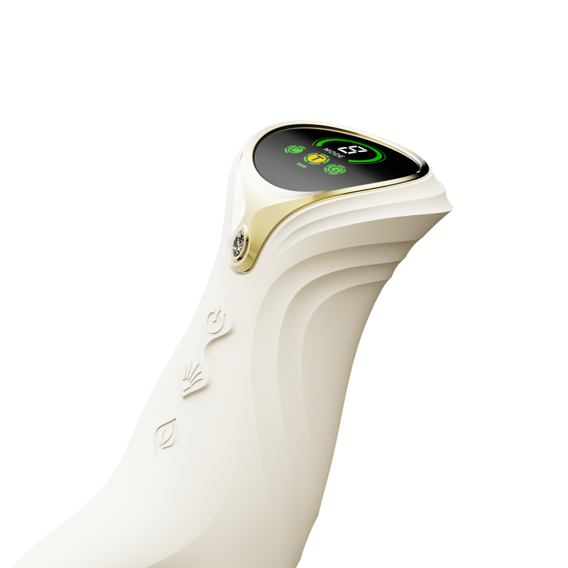 ZALO- Mose 2 - Rabbit Thrusting Vibrator - Ivoor Wit - Afbeelding 10