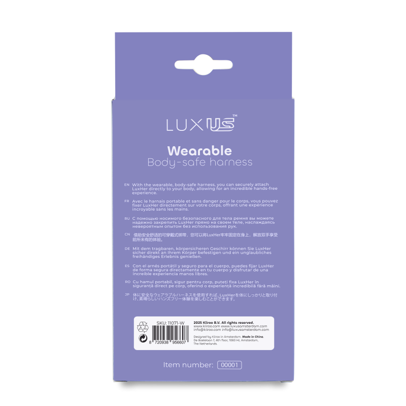 LUXUS - Luxus Wearable Harness - Transparant/Roze - Afbeelding 7