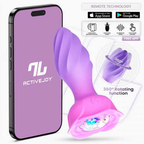 IY - Moxy - Buttplug 360º Rotatie (met App-bediening) - Lila