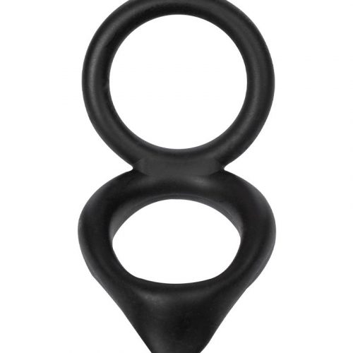 Rimba Bondage Play - Siliconen Cockring - Zwart