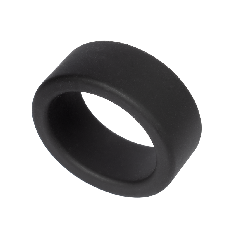 Rimba Bondage Play - Siliconen Balring - 20 mm - Zwart - Afbeelding 4