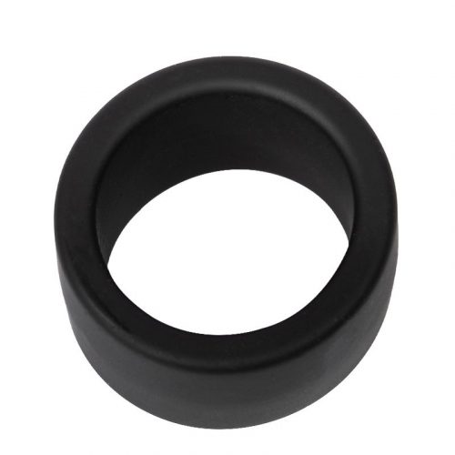 Rimba Bondage Play - Siliconen Balring - 30 mm - Zwart