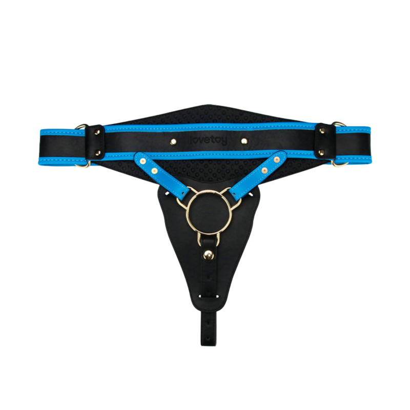 LoveToy - Ingen - Vibrating Enhanced Strap-on Set  8"/ 20 cm - Maat XS/S/M - Nude - Afbeelding 2