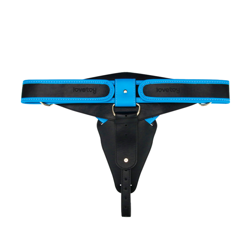 LoveToy - Ingen - Vibrating Enhanced Strap-on Set  8"/ 20 cm - Maat XS/S/M - Nude - Afbeelding 3