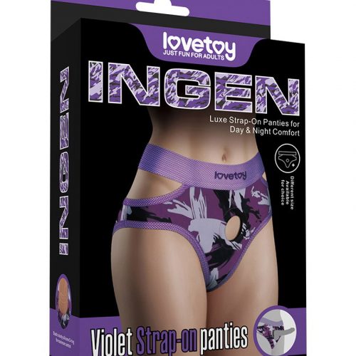 LoveToy - Ingen - Violet Strap-on Slipje Maat M/L - Paars