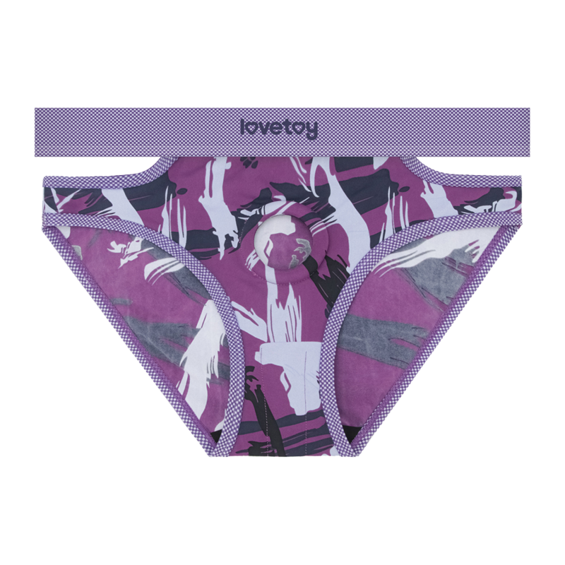 LoveToy - Ingen - Violet Strap-on Slipje Maat M/L - Paars - Afbeelding 2