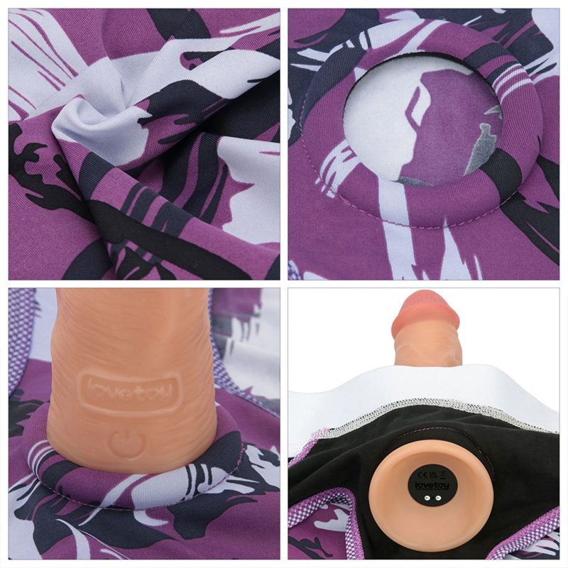 LoveToy - Ingen - Violet Strap-on Slipje Maat M/L - Paars - Afbeelding 10