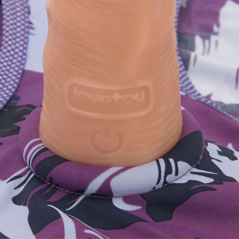 LoveToy - Ingen - Violet Strap-on Slipje Maat M/L - Paars - Afbeelding 8