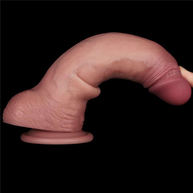 LoveToy - Vibrerende Sliding Skin Pro II met afstandsbediening - 8,5" / 22 cm - Nude - Afbeelding 15