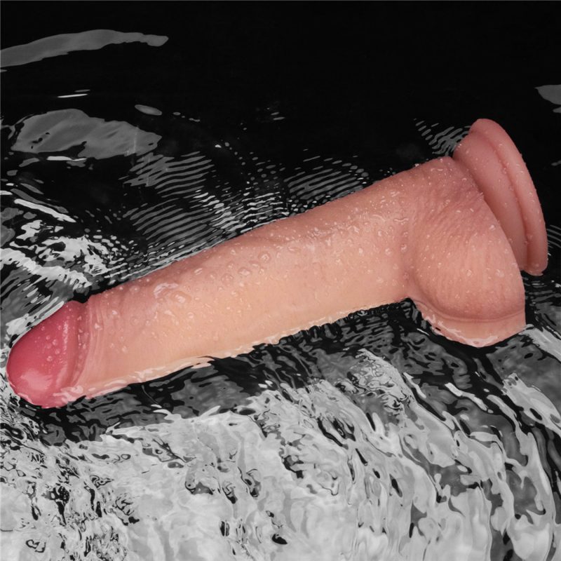 LoveToy - Vibrerende Sliding Skin Pro II met afstandsbediening - 8,5" / 22 cm - Nude - Afbeelding 16