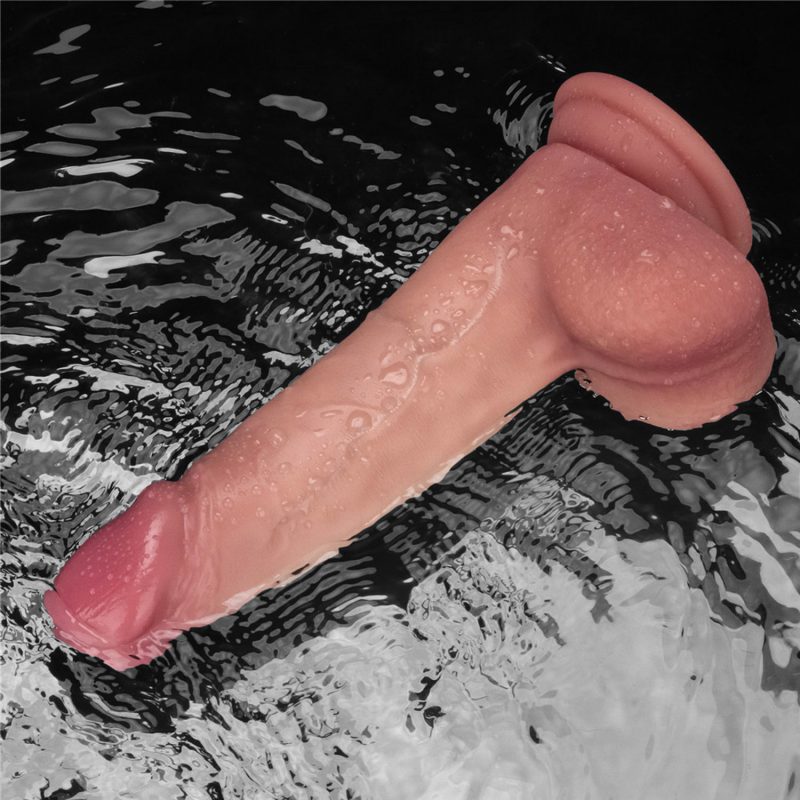 LoveToy - Vibrerende Sliding Skin Pro II met afstandsbediening -  8" / 20 cm - Nude - Afbeelding 17