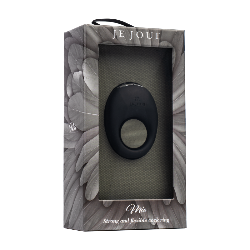Je Joue - Mio - Flexibele Cock Ring Vibrator - Zwart - Afbeelding 4