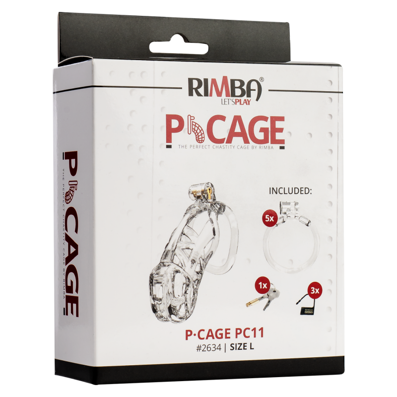 Rimba P-Cage - P-Cage PC11 - Peniskooi maat L - Transparant - Afbeelding 3