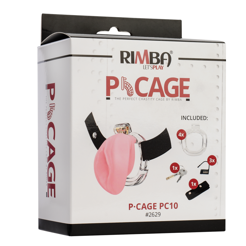 Rimba P- Cage - P-Cage PC10 - Peniskooi Pussy - Transparant, Rose - Afbeelding 3