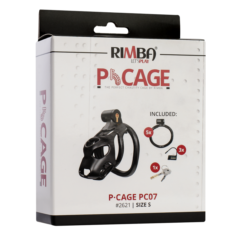 Rimba P-Cage - P-Cage PC07 - Peniskooi Maat S - Zwart - Afbeelding 3