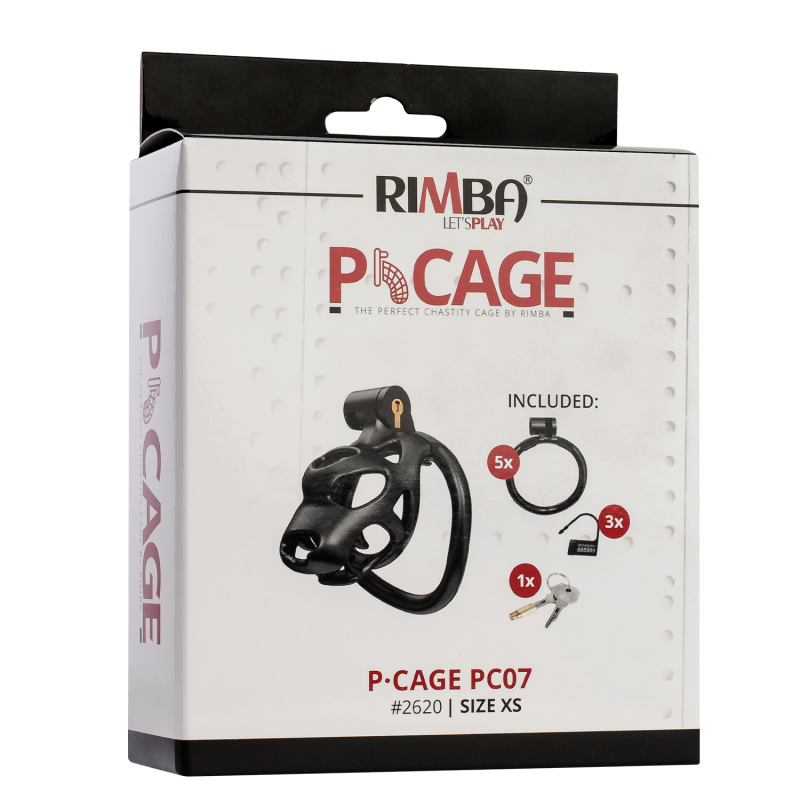 Rimba P-Cage - P-Cage PC07 - Peniskooi Maat XS - Zwart - Afbeelding 3
