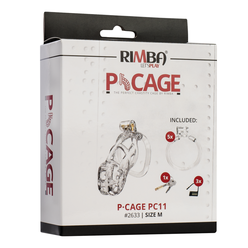 Rimba P-Cage - P-Cage PC11 - Peniskooi maat M - Transparant - Afbeelding 3