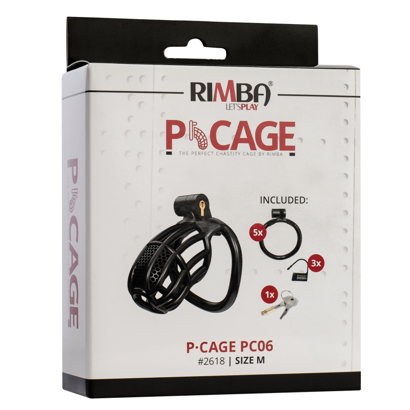Rimba P-Cage - P-Cage PC06 - Peniskooi Maat M - Zwart - Afbeelding 3
