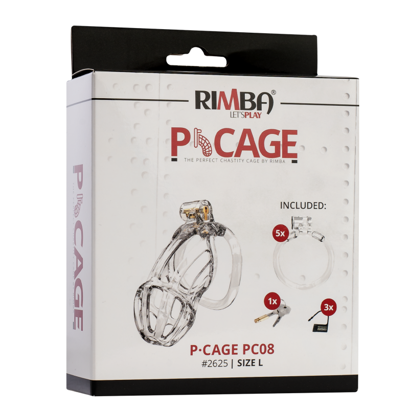 Rimba P-Cage - P-Cage PC08 - Peniskooi Maat L - Transparant - Afbeelding 3