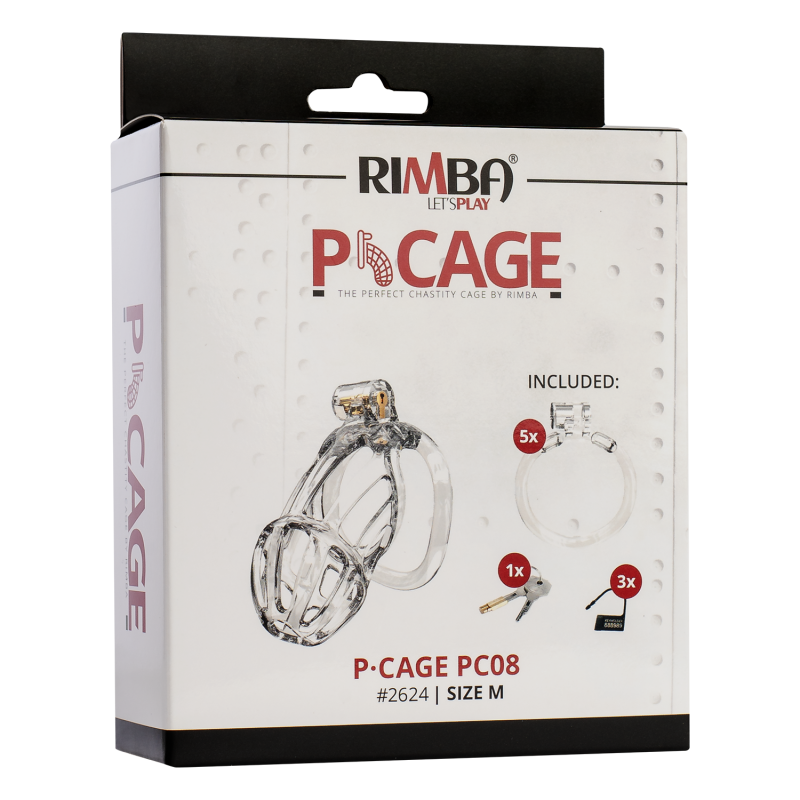 Rimba P-Cage - P-Cage PC08 - Peniskooi Maat M - Transparant - Afbeelding 3