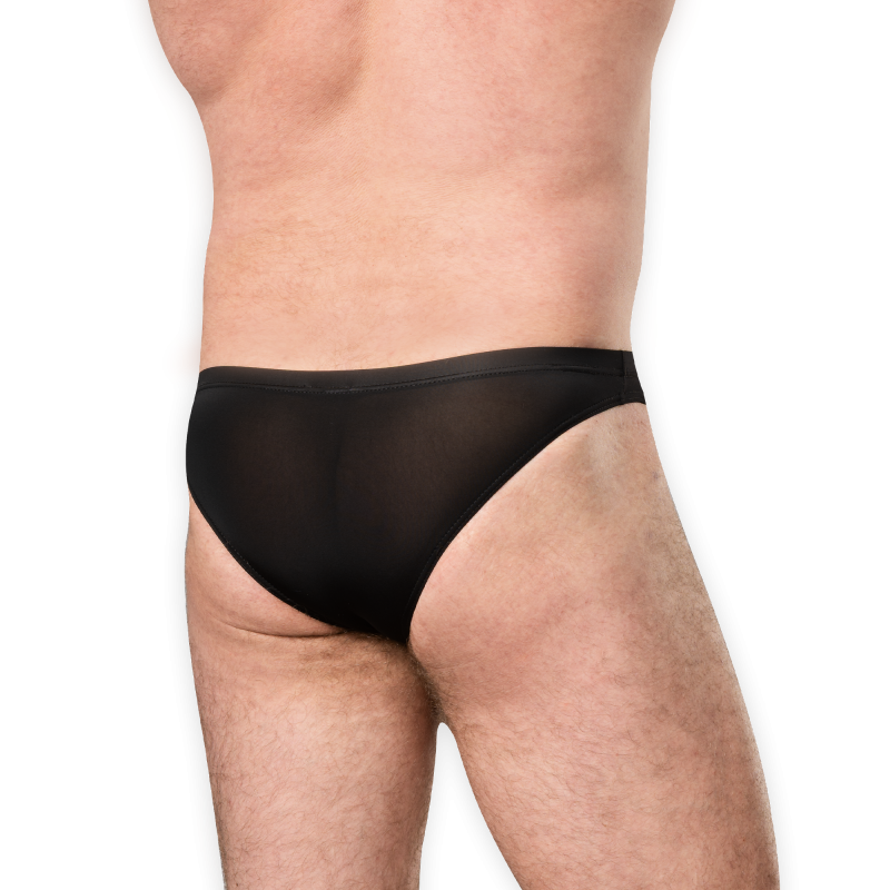 Amorable by Rimba - Slip met Open Kruis - One Size - Zwart - Afbeelding 2